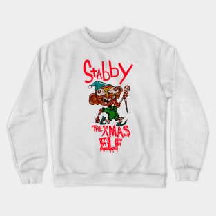 Stabby the Xmas Elf Crewneck Sweatshirt